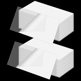 LUEXBOX Double-Sided Mounting Tape Heavy Duty, Waterproof Nano Tape for Shower, Mounting Squares Clear Sticky Pad for Walls, Adhesive Tape Multipurpose Removable Washable (40 Pack)