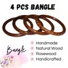 Handmade Bangl,Artisan Wood Bangle,Premium Quality Wooden Bangle. (Shesham Cutter Full