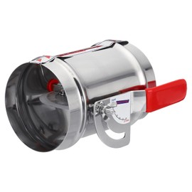 8"/200mm HVAC Duct Manual Backdraft Damper - Stainless Steel Airflow Ducting Branch VentDamper Air Control Valve, Adjustment Handle for HVAC Duct Systems