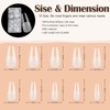 Kredioo Gel X Nail Extension Kit, 500Pcs Acrylic Nail Tips