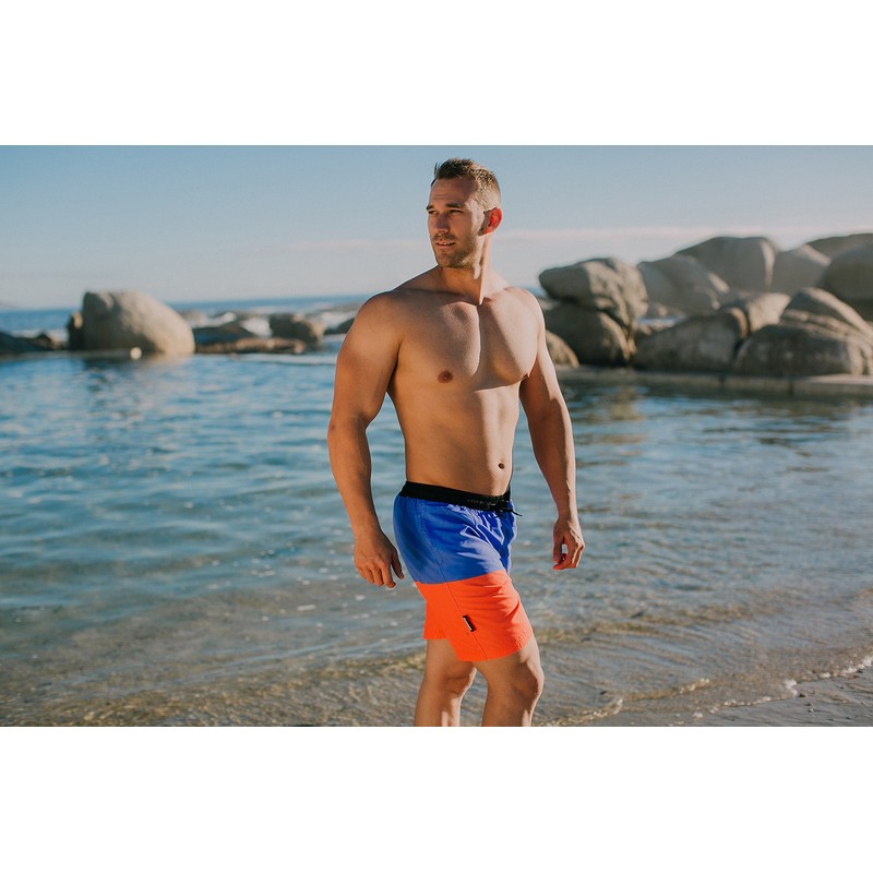 GUGGEN Mountain Swimming Trunks for Men Quick-Drying Swimming Shorts 596