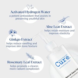 NATURAL AQUA GEL CURE 250ml: El producto de cuidado de la piel ms vendido en Japn, suave para piel sensible con extractos naturales de romero, ginkgo y aloe vera