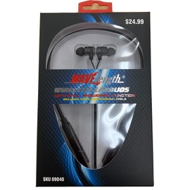 Wavelength 2ea ~ Wavelength ~ Wireless Earbuds ~ Flat, Tangle Free Cord