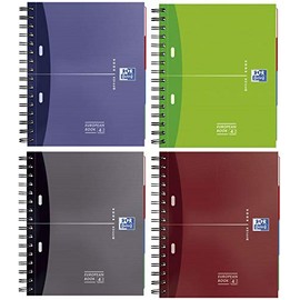 OXFORD Cuaderno Europeanbook 5ud 100h A5+ Cuadricula 5x5 Surtido 100100314
