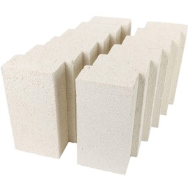 Insulating Fire Brick, 2300F Rated, 12-Pack, 9" x 4.5" x 2.5", 3123T