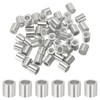 sourcing map 3/16"(4mm) Aluminum Crimping Loop Sleeve, Wire Rope Stop