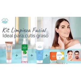 Shelo Nabel Kit Limpieza Facial Antiacné | Quita Manchas, Barros y Espinillas | Tratamiento Completo