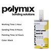 Polymix Metal Panel Bond 60 Adhesive 50ml Cartridge & Two