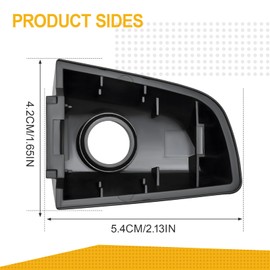 ZyloPlinx Driver Side Outer Door Handle Lock Cylinder Cover w/Hole Compatible with 2017-2022 CR-V Part Number 72187-TLC-A11