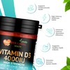 Vitamin D3 4000iu, 1 Year Supply, 365 Easy-Swallow Vitamin D