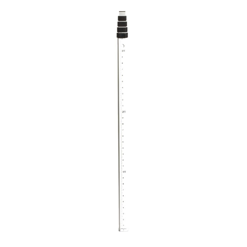 Spectra Precision GR151 Telescopic 5 Section, Rugged Aluminum Grade Rod,