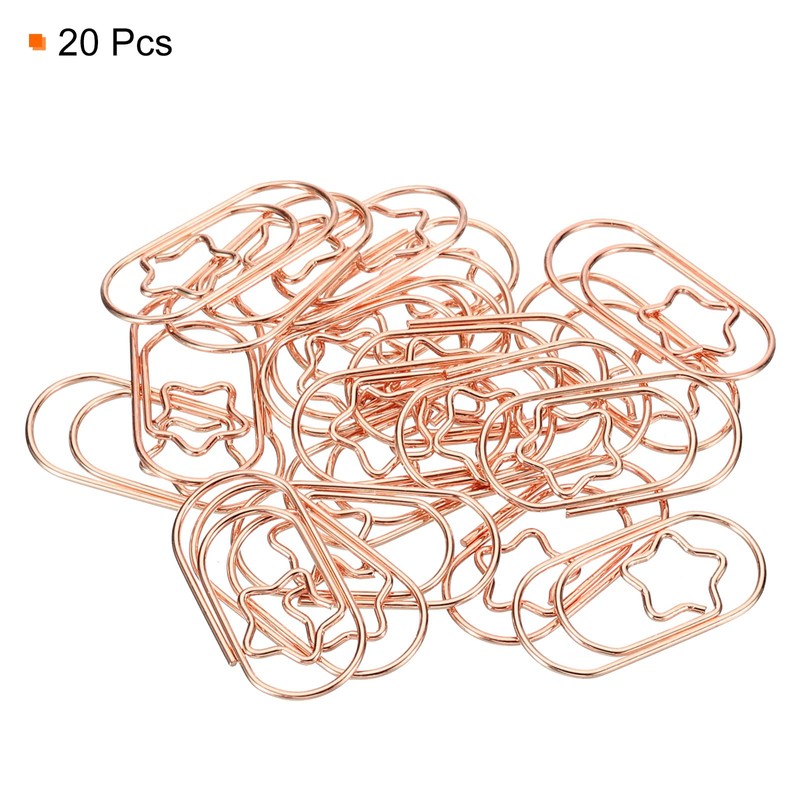 sourcing map Paper Clip Star-Shaped Cute Decorative Fun Clips Bookmarks