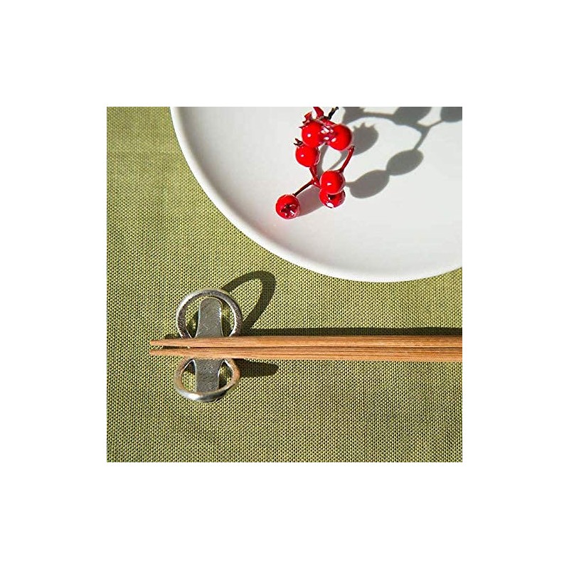 Nousaku Chopsticks Rest - 8 - 3 Pieces (100% Tin)