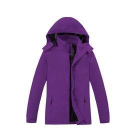 CorBuyit Women's Lightweight Rain Jacket with Hood, Waterproof Travel Jacket