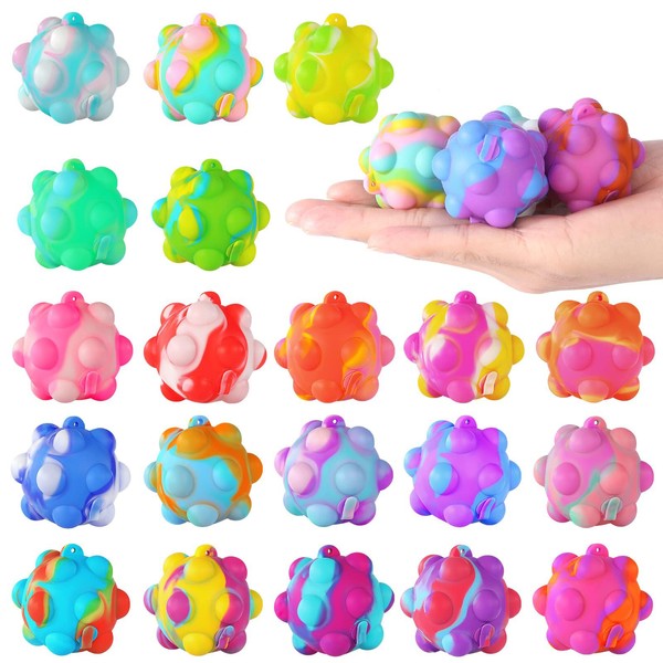Inflatable Pop Ball Its Mini Fidget Toys Bulk 20 PCS