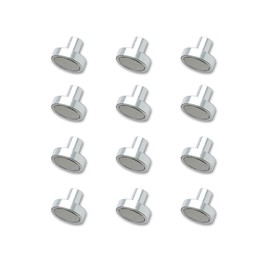 12PCS Metal Magnetic Base with Threaded for Model Spraying, Suitable All-Metal Model Holder Clips, PMKJ033 M (Clips not Included)