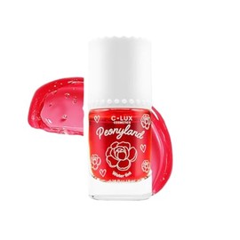 C-LUX Peonyland Water Tint Cosmetics – 2-in-1 Lip and Cheek Stain, Lightweight, Hydrating, Long-Lasting, Waterproof, Kiss-Proof, Paraben-Free – Enjoy Love (Romantic Rosy Pink)