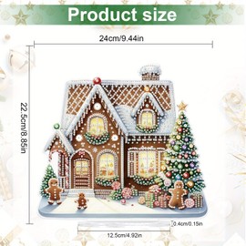 Tontut Diamond Painting Desktop Decorations, Ideal House 5D DIY Special Diamond Art Decoration Kits for Adults, Office Desktop or Christmas Holiday Display Crafts