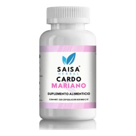 Cardo Mariano 100% Puro 120 Cáps SAISA HERBAL | Suplemento Natural | Apoyo Hepático, Antioxidante y Bienestar Digestivo