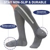 Men Zipper Compression Socks Colorful 20-30mmhg Compression Stockings Knee High