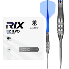 Caliburn | Rix Steel Tip Darts | 90% Tungsten Professional Dart Set | R5 | Precision Grip Barrels | Multiple Weights Available. (23, Grams)