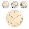 FUNOMOCYA Boho Wall Clock Solid Wood Wall Decor Home Decor