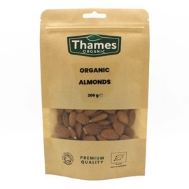 Organic Almonds 500g- Nutrient-Packed, Eco-Conscious Snack & Ingredient for Vegan, Vegetarian, & Plant-Based Diets by Thames Organic 500g