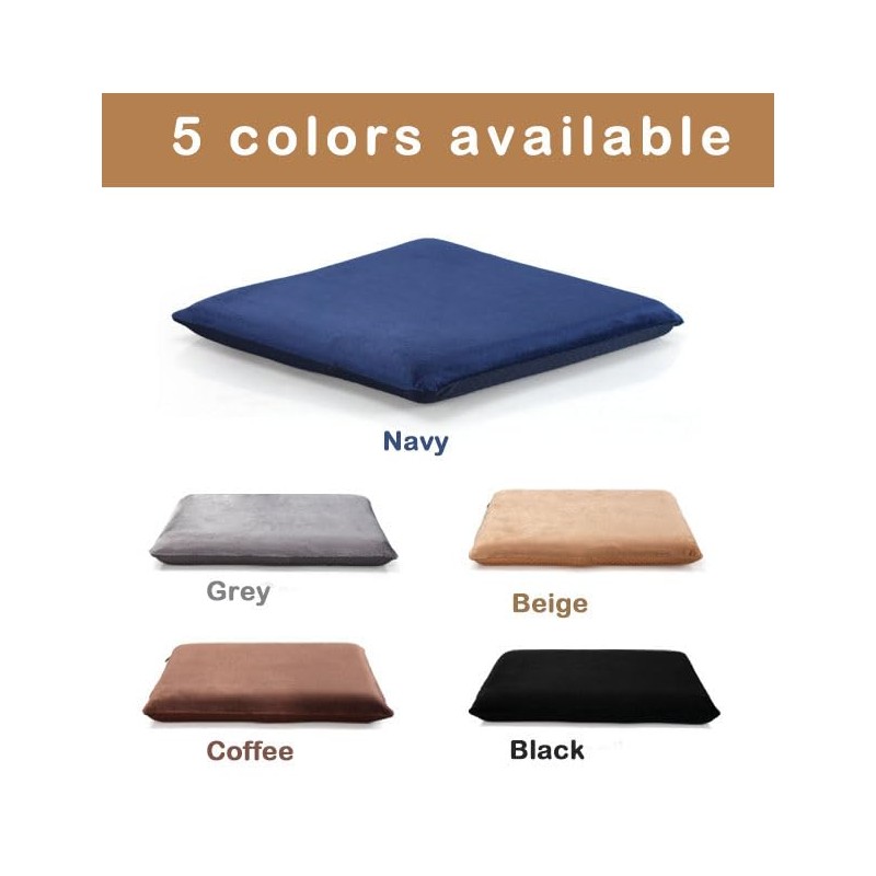 Augld Square Chair Seat Cushion Memory Foam Chair Cushion for