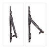 Relaxdays Antique Knocker, Cast Iron, Embellished, for Front Door, HxWxD: