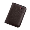 Bifold Faux Leather Debit Credit Card Money Wallet Holder (Brown)