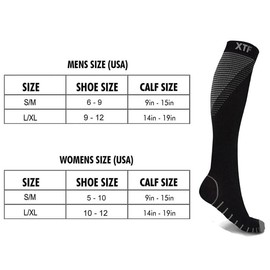 Extreme Fit Super Lite Athletic Supportive Socks (6-Pairs) - Breathable, 15-20mmHg Compression for All-Day Comfort - Size: Large/XL