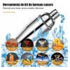 Monbelle Coctelera, Juego De Barra De Acero Inoxidable, 6 Piezas.