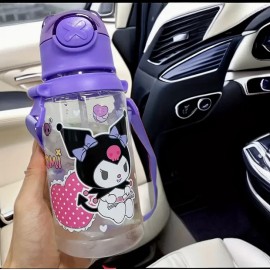 Sanrio Kuromi water bottle With Straw 20 Oz  Elementary Kids For School No Spill