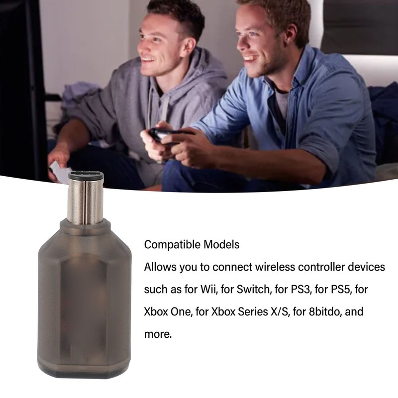 Wireless Controller Adapter Stable Connection Quick Response Bluetooth Wireless Adapter