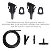 Windshield Washer Nozzles Hose Kit,Hose Connectors,Windshield Washer Spray Nozzle and