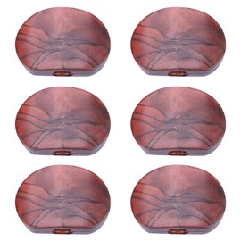 6 Pieces Guitar Tuning Caps for Acoustic Guitar Machine Heads Knobs for Acoustic Guitar Machine Heads Replacement Tuners Buttons Set for Guitar Accessories (Oval