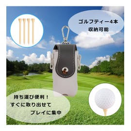 C .WEST Golf Ball Case - 2 Pack Portable Golf Accessory Case (4 Colors), Braun