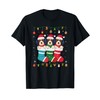 Havanese Dog in Christmas Men Women Kids Xmas Pajama T-Shirt