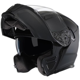 TRIANGLE Modular Motorcycle Helmets for Men Flip Up Full Face Helmet Dual Visor with Internal Sunshield DOT Approved