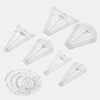HARFINGTON 6pcs Quilting Cutting Template Acrylic Quilt Templates for Quilting