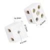 BOXONLY 2 Way High Temp Wire Connectors,Ceramic Connector for Wiring,21.5x19.5x14.2mm,10pcs