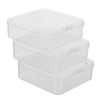 Sosoport 3 Pcs Multi Functional Storage Boxes PP Plastic Containers
