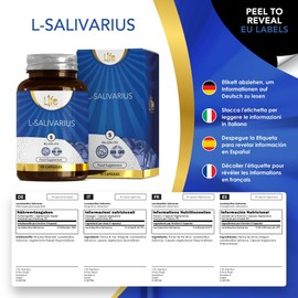 LN Lactobacillus Salivarius | 90 Lactobacillus Salivarius Probiotic Capsules - 5 Billion CFU L Salivarius per Capsule | Non-GMO, Gluten & Allergen Free | Manufactured in The UK