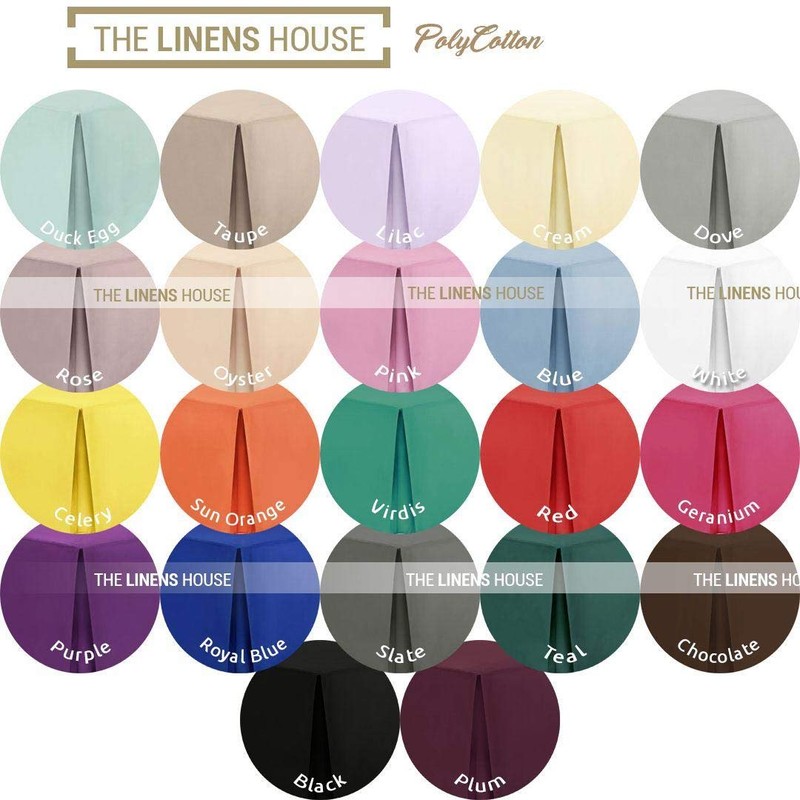 Nimsay Home Plain Dyed PolyCotton Modern Bed Fitted Sheets Soft