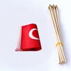 TSMD Turkey Stick Flag Turkish Small Mini Hand Held Flags,5x8
