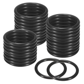 M METERXITY 30-Pack Dream Catcher Rings,2.2 Inch Plastic Macrame Wreath Floral Round Rings Plastic O Rings Hoop for DIY Wedding Wreath/Wall Hanging/Christmas/Camping Black 0.22 Inch