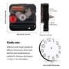 DEEWISH 12888 DIY Quartz Wall Clock Movement Set, Silent Mechanism