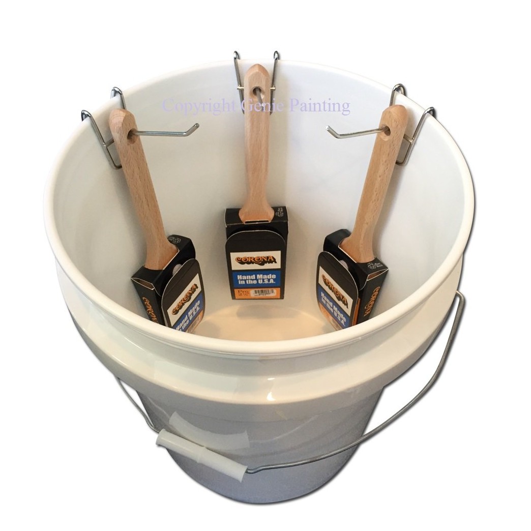 Paint Brush Genie Brush Saver Professional Bucket Holder Bracket Painting Commercial Tools 3 pack