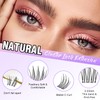 Natural Lash Clusters Wispy Individual Lash Extensions Clear Band Eyelash