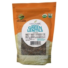 McCabe Organic French Green Lentils - Green Lentils Organic | Rich with Fiber & Minerals | USDA and CCOF Certified | Packed in USA | 1Lbs